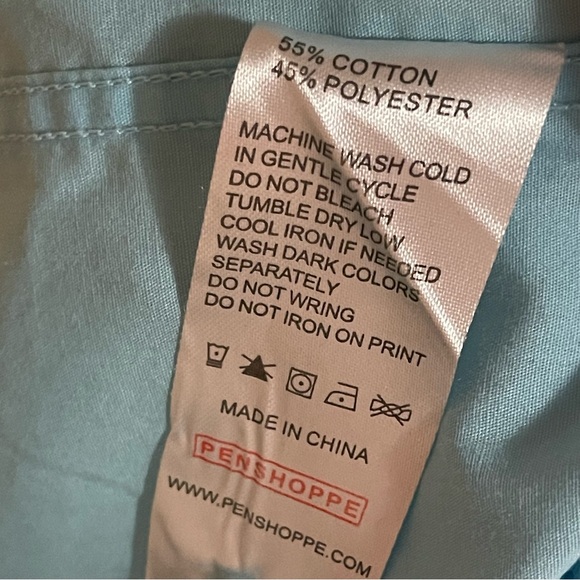 PENSHOPPE Blue Button Down Shirt with 1 Design - Picture 8 of 8